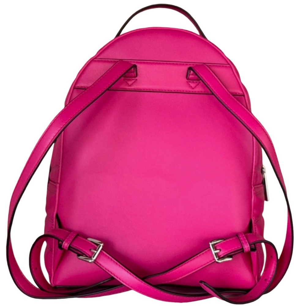 MICHAEL KORS SHEILA MEDIUM FRONT POCKET BACKPACK QUILTED DRAGONFRUIT - Picture 9 of 10